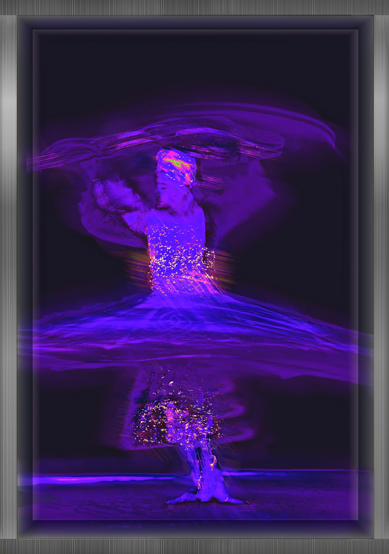 "Whirling Dervish" Blue